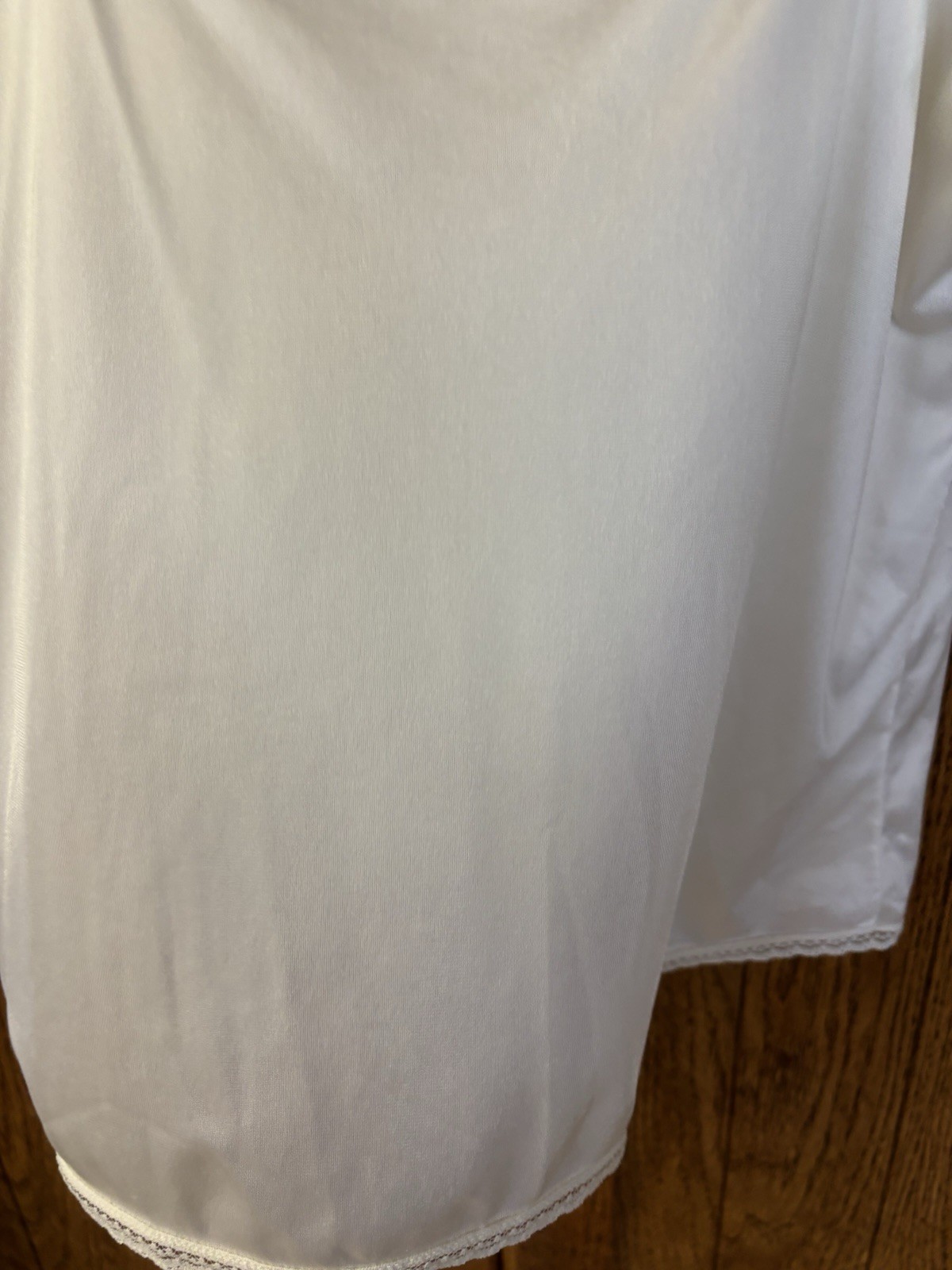 Vintage Vanity Fair Camisole Top Size 36/42 Ivory Lace Trim Nylon Cami 9-27-103