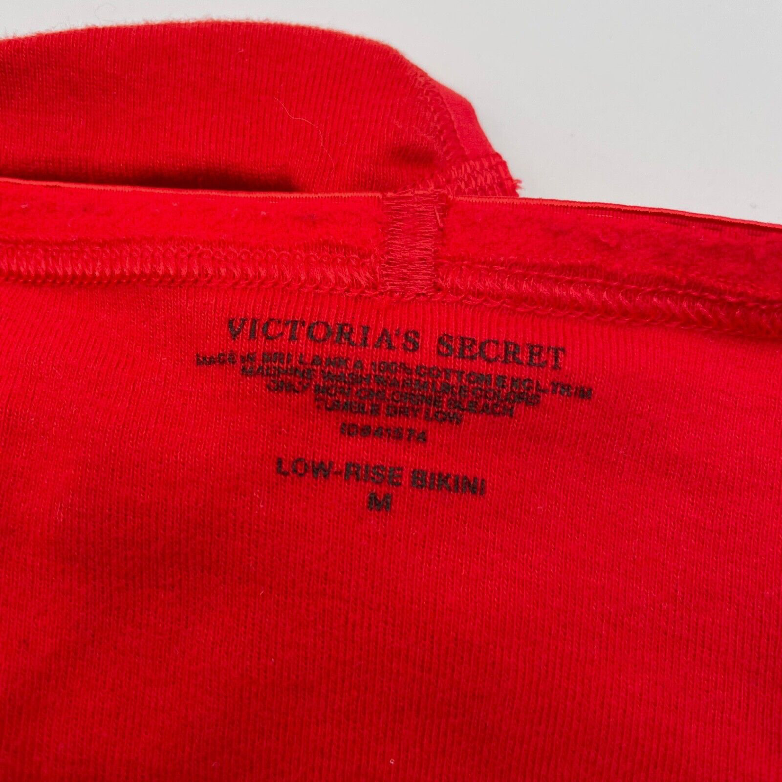 2014 Victoria’s Secret Cotton Signature Waistband VS Logo Low Rise Bikini Pantie