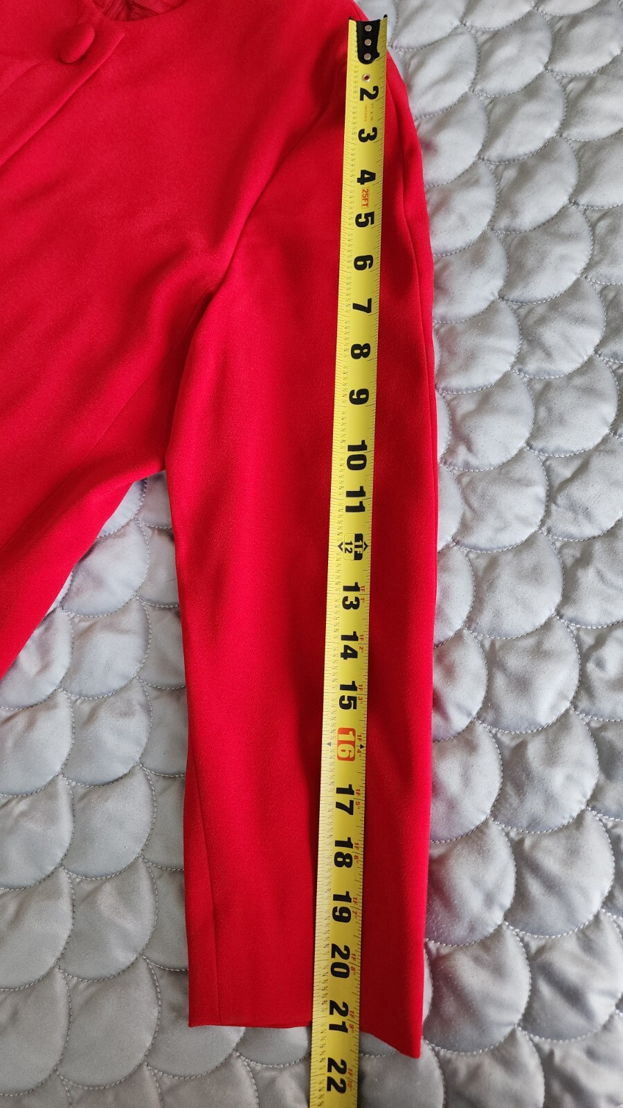 Vintage 1990s Rena Rowan for Saville Red 3/4 Sleeve Sheath Dress Size 10