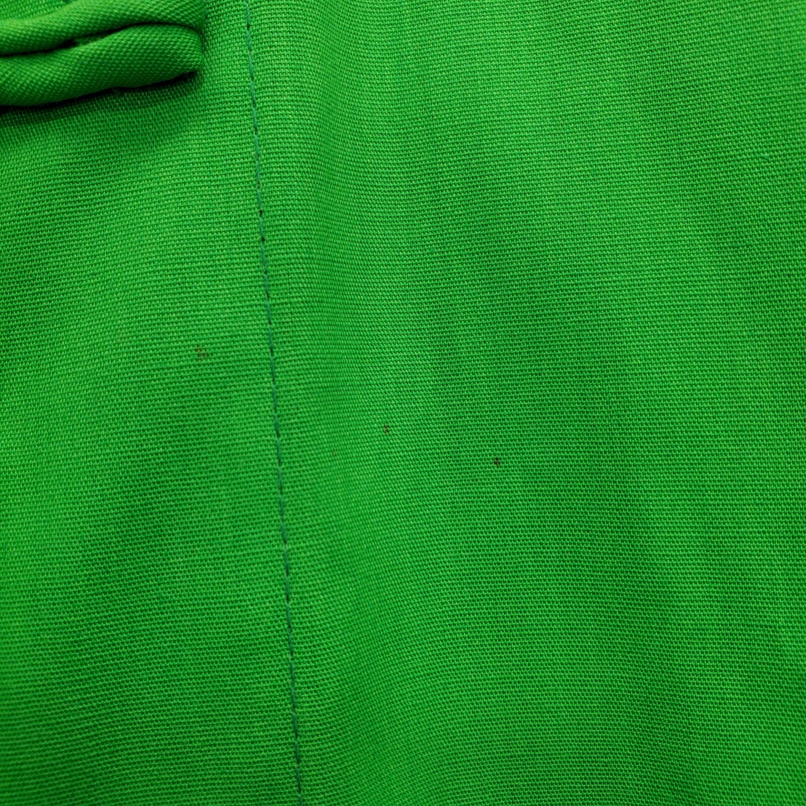 Vintage (Original Tags) GUMPS SF Lime Green Hostess Kaftan w/Frog Buttons Sz 8