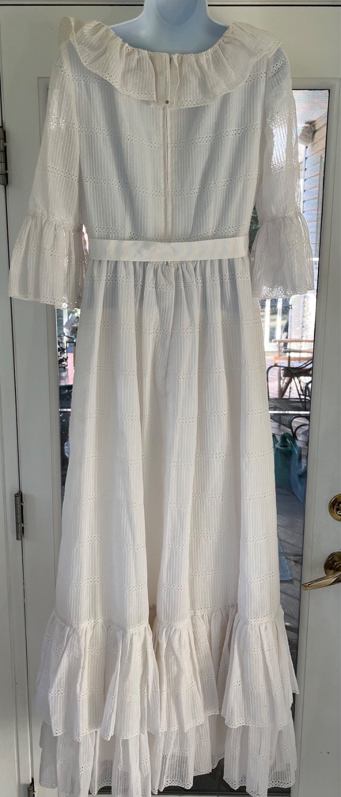 Mollie Parnis Boutique New York Vintage 70’s Maxi Dress New with Tags EC