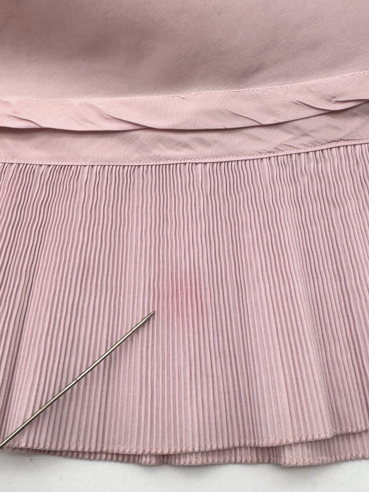 VTG BARBIZON Full Slip Dress Endear Tafredda, Crystal Pleats, Pink Sz M/L Grunge