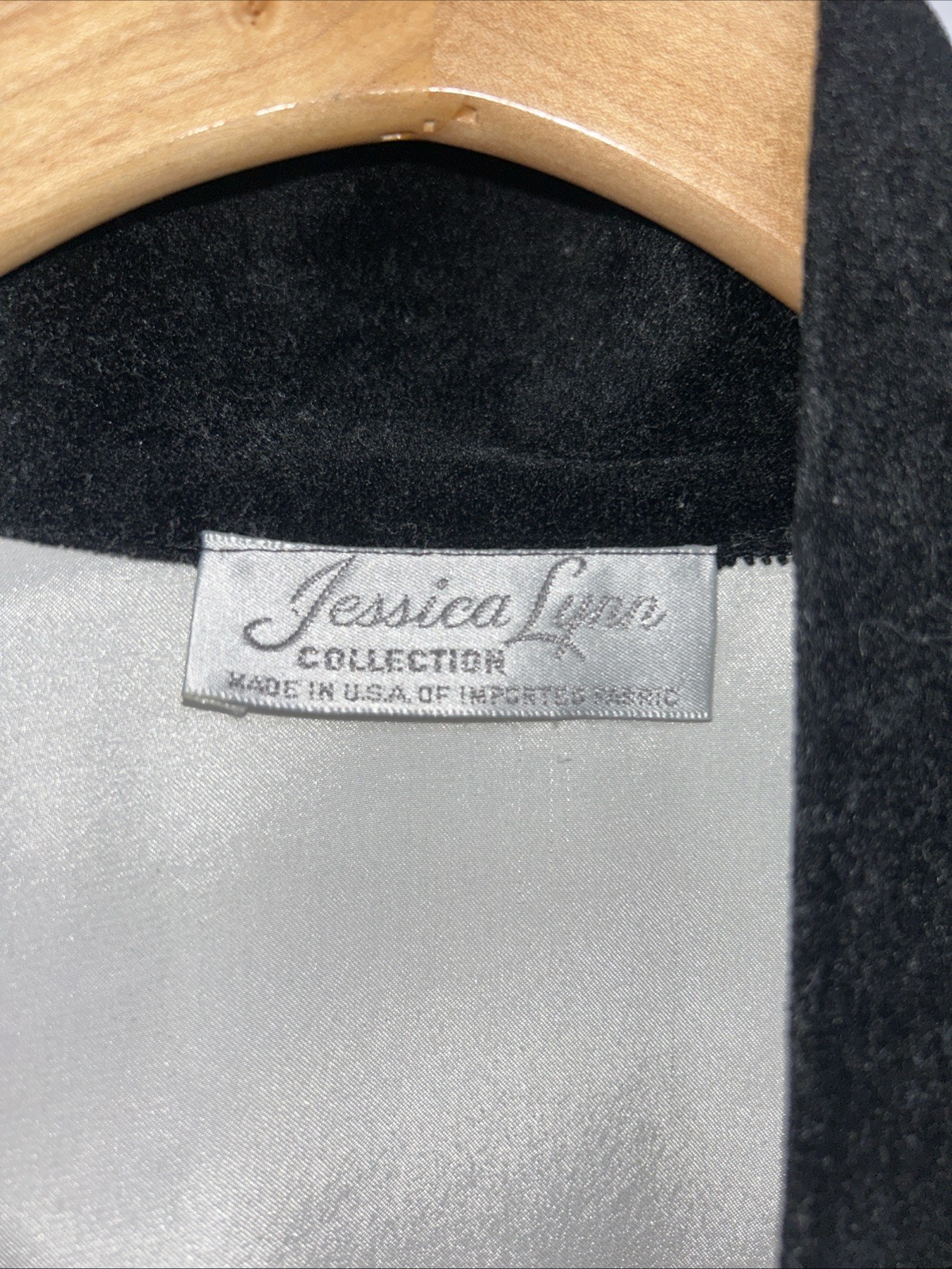Vintage Jessica Lynn Women’s Bathrobe Made In USA White/black One Size Belted