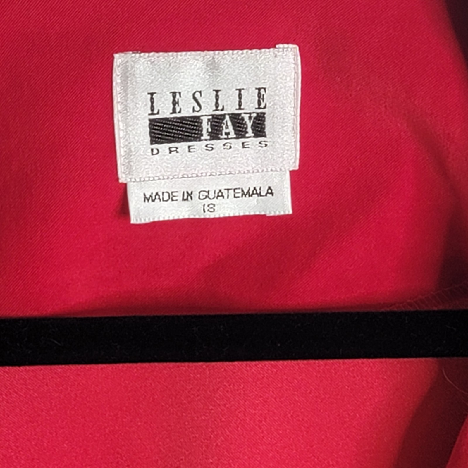 Vintage Leslie Fay Red Tailored Blazer Womens Sz 18 Toggle Front Jacket