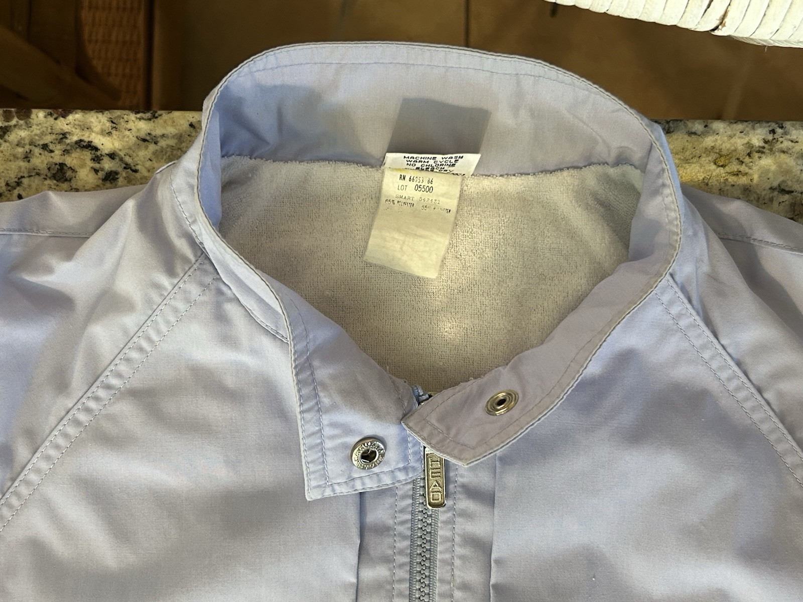 Vintage Head Sports Wear Periwinkle Blue Ski Windbreaker Jacket Petite L Large