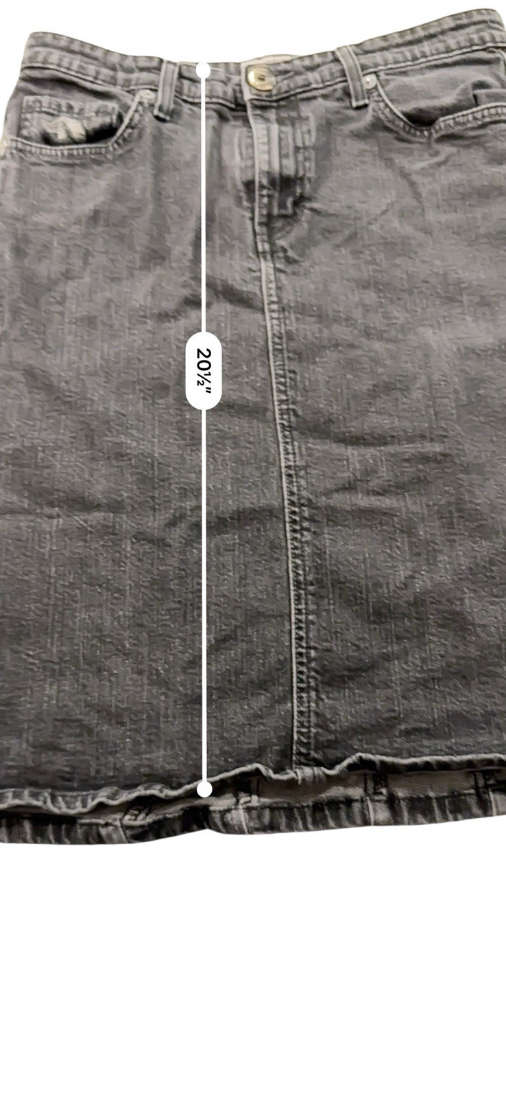 Jordache Vintage Women’s Jeans Skirt Size 7/8 29″ Waist Black 5 Pocket Design