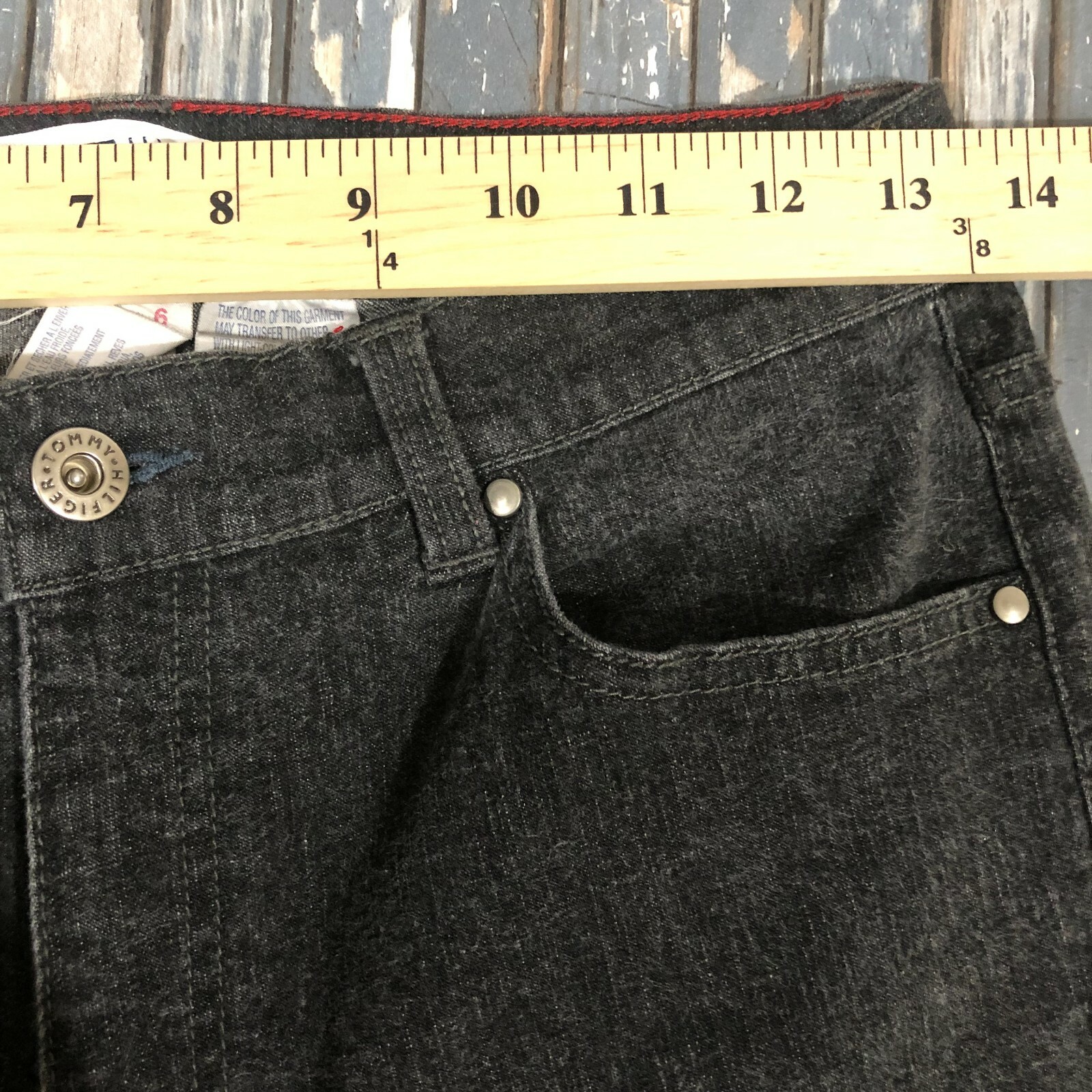 TOMMY HILFIGER Vintage 2003, Black Straight Leg Women’s Jeans Size 6