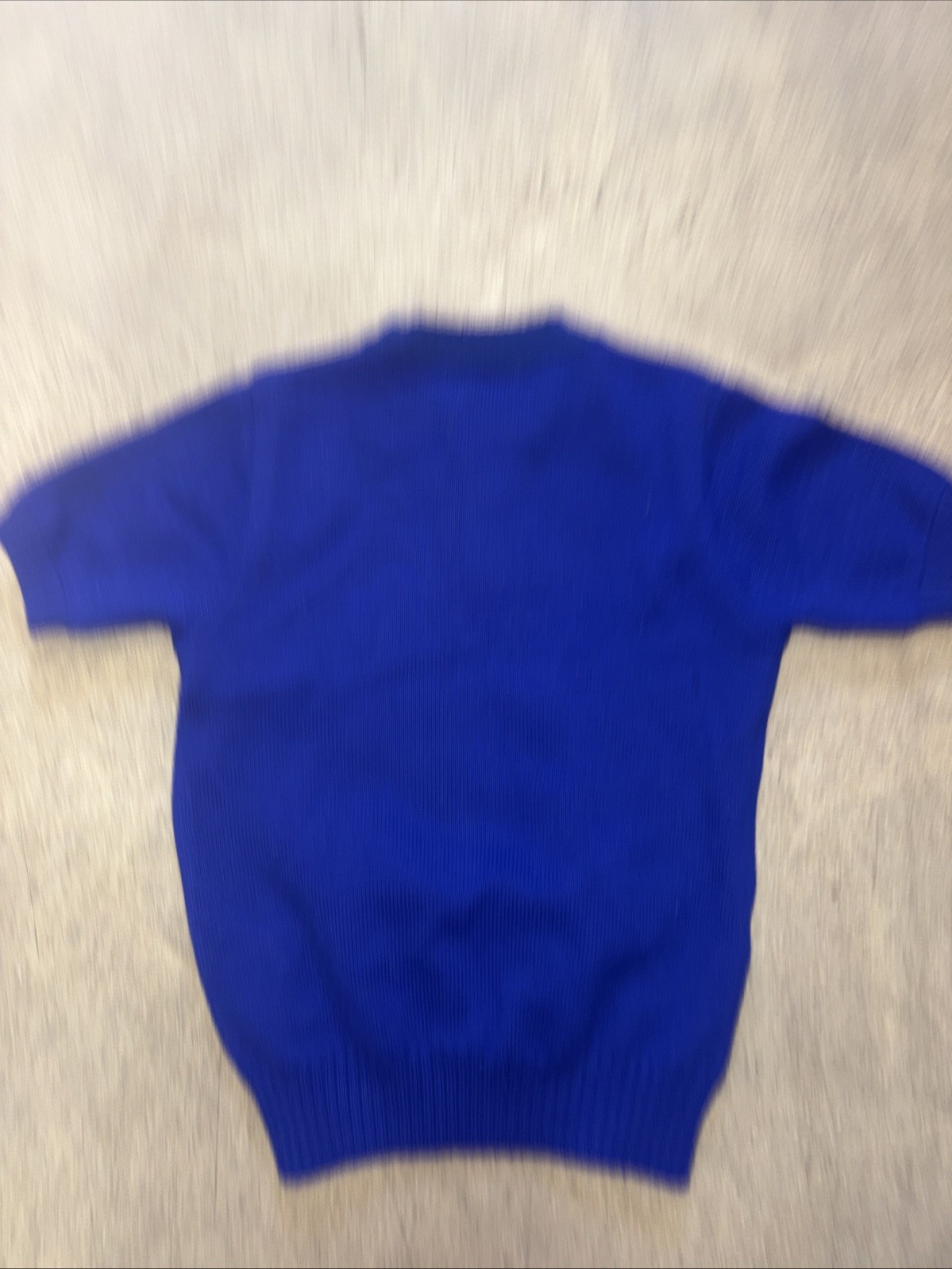 Blue Knit Sweater Vintage Cheerleader Pullon