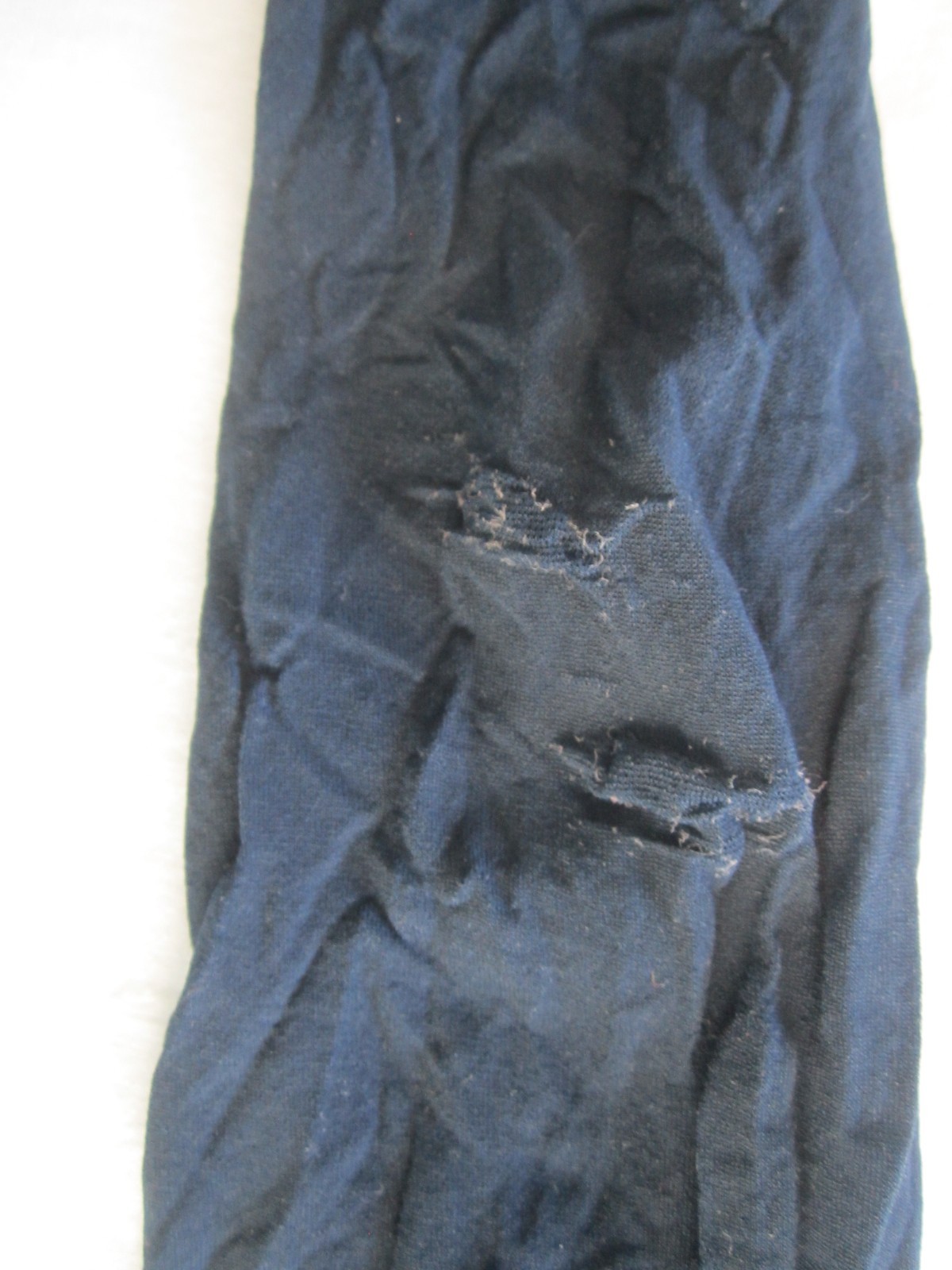 Vintage Hanes Slenderalls Pantyhose Sheer Silky Navy Nylon Stockings Size C-D
