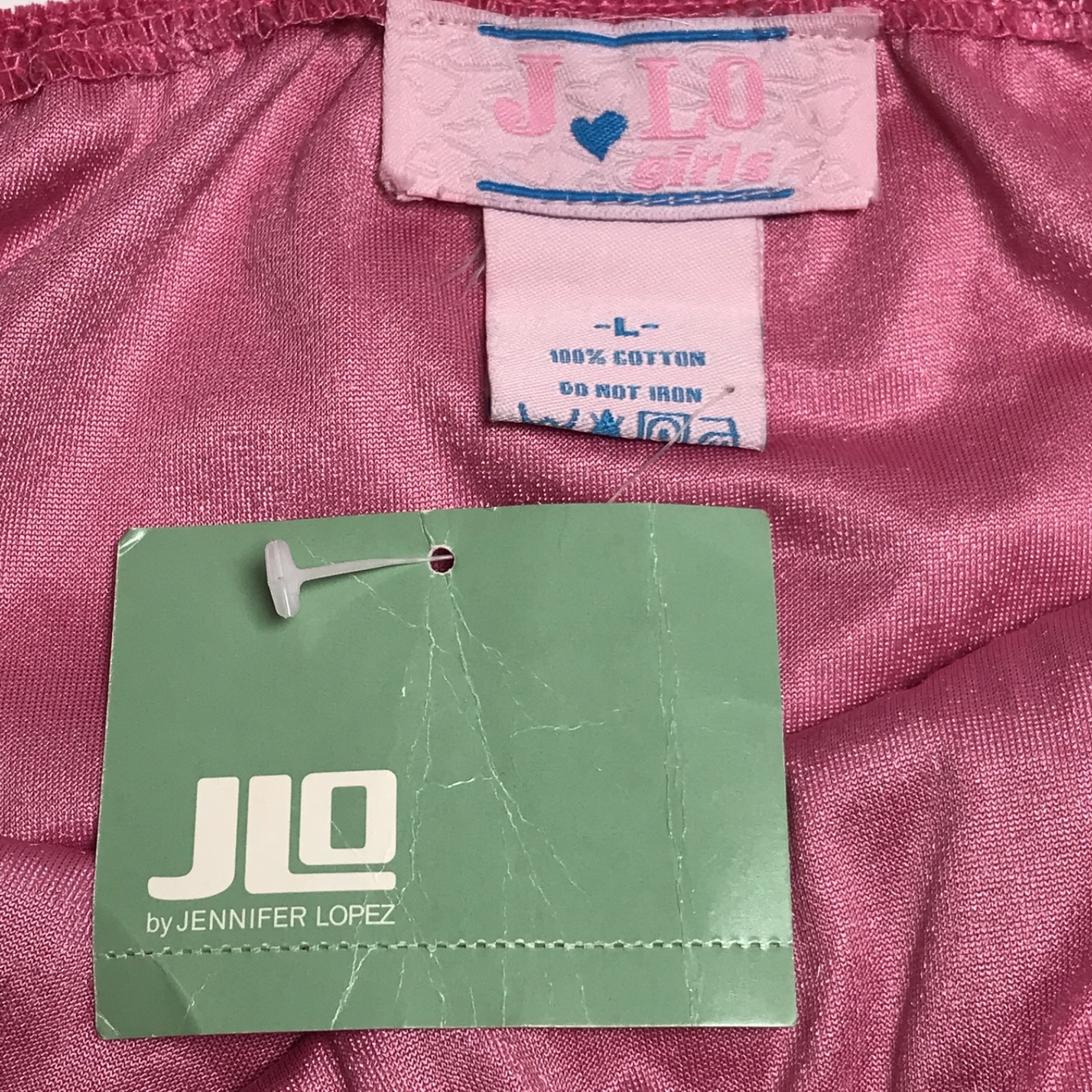 J-Lo Diva Girls Hot Pink Vintage Pants & Top Set Size Large New Vintage Stock