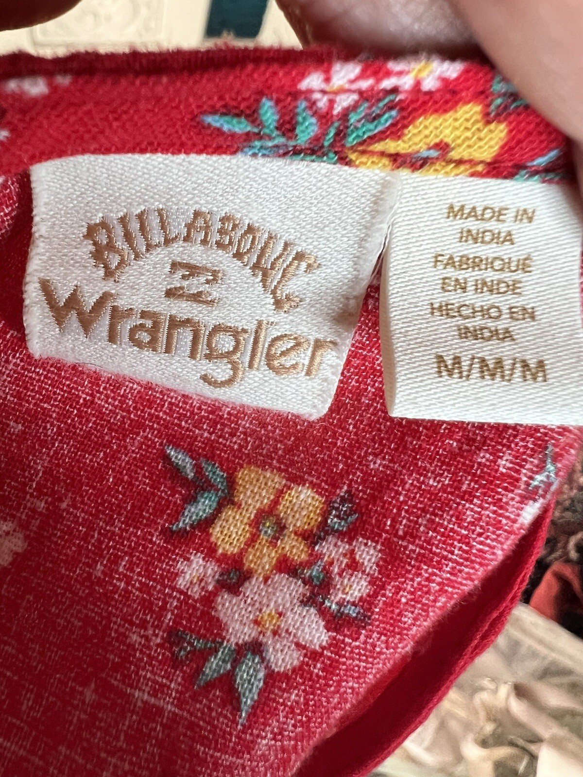Retro 70s Red Prairie Mini dress Billabong X Wrangler Western VTG Cottage Boho