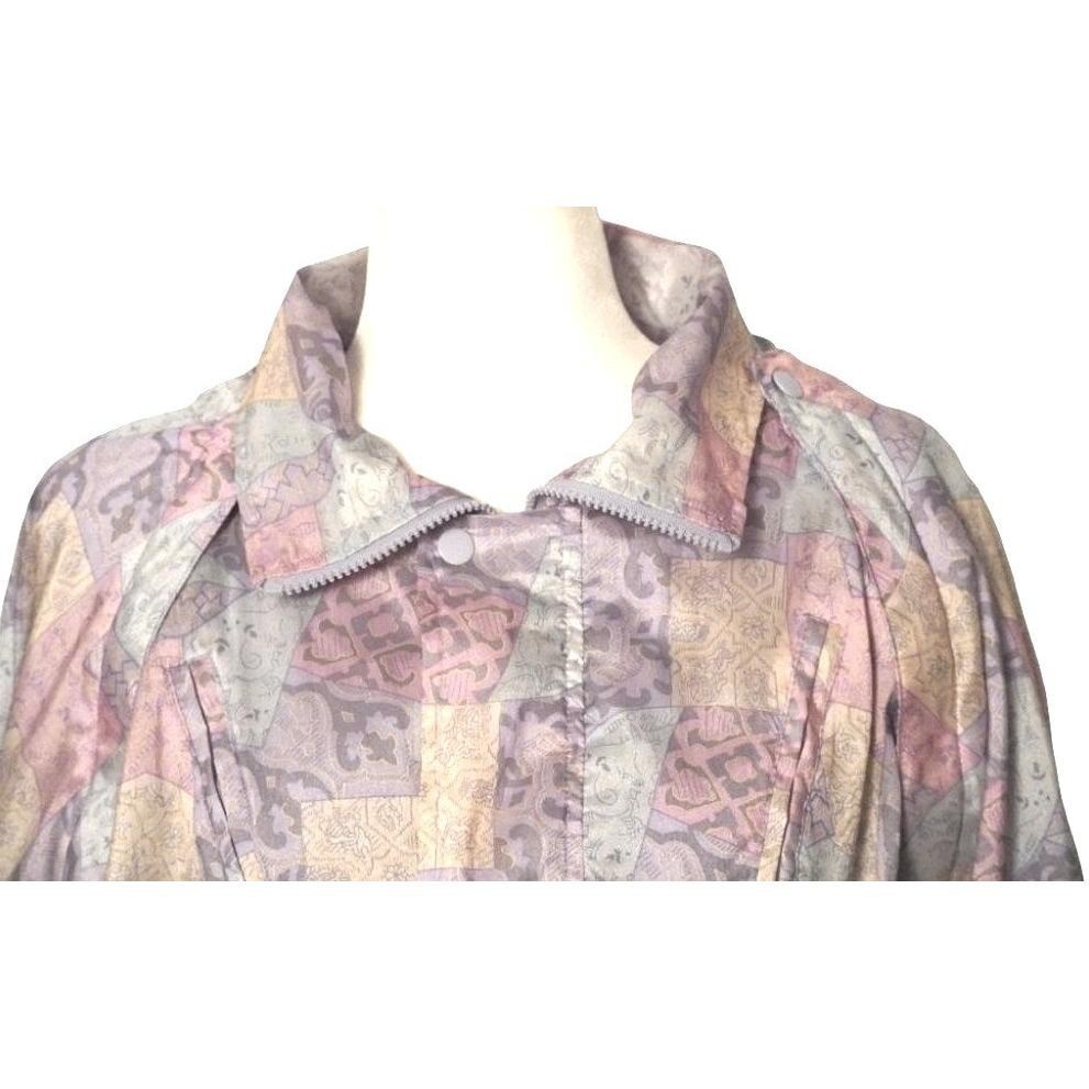 Vintage Great Cavalier Convertible Jacket Vest Women Medium Pink Patchwork 90s