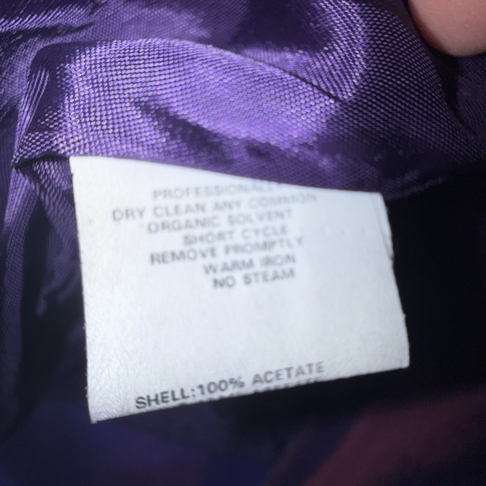 VTG Jessica McClintock Gunne Sax Iridescent Purple Satin Strapless Prom Dress 13