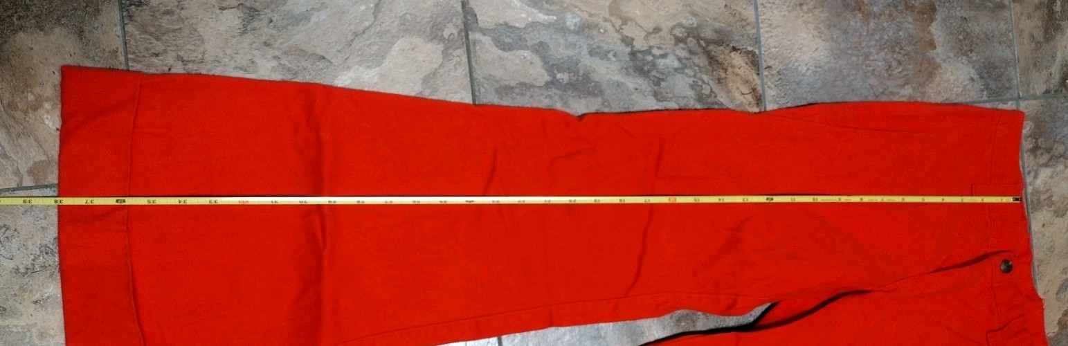 Vintage 1970s Red Wide Leg Women’s Pants Size 6L Talon Zipper