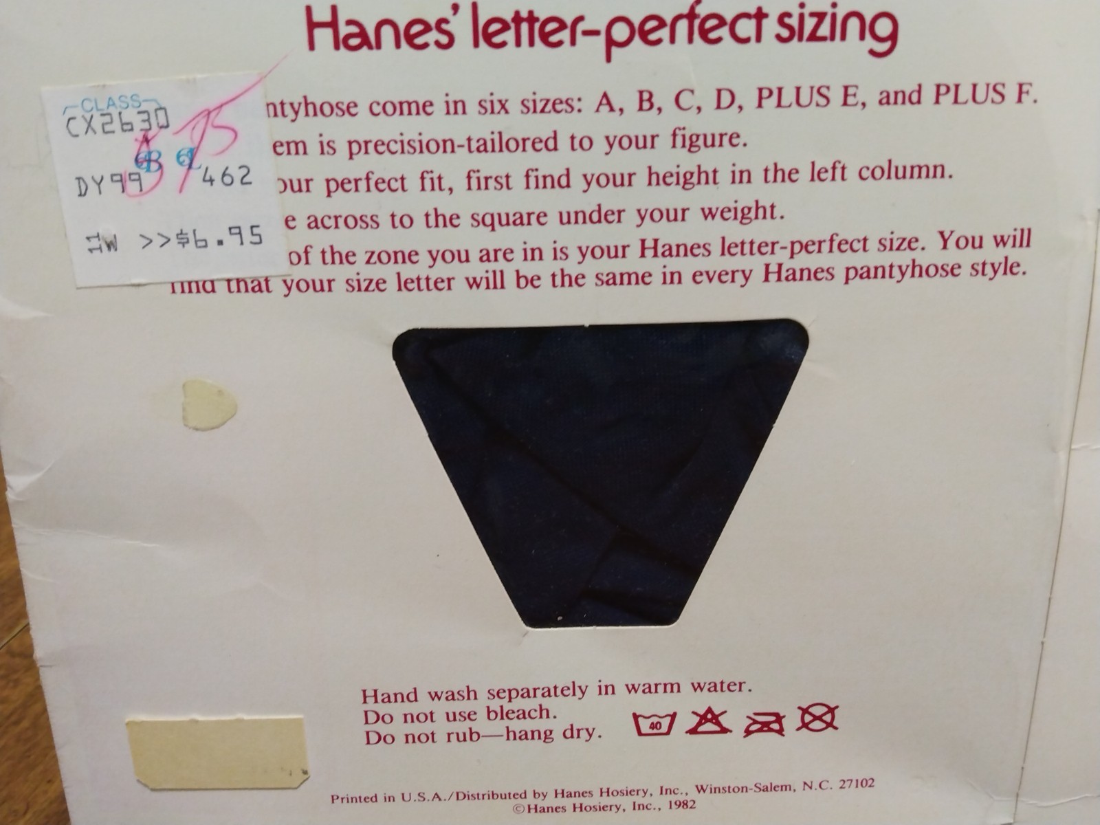 Hanes Alive All Sheer Pantyhose Sz C Navy Nude Toe to Waist NOS