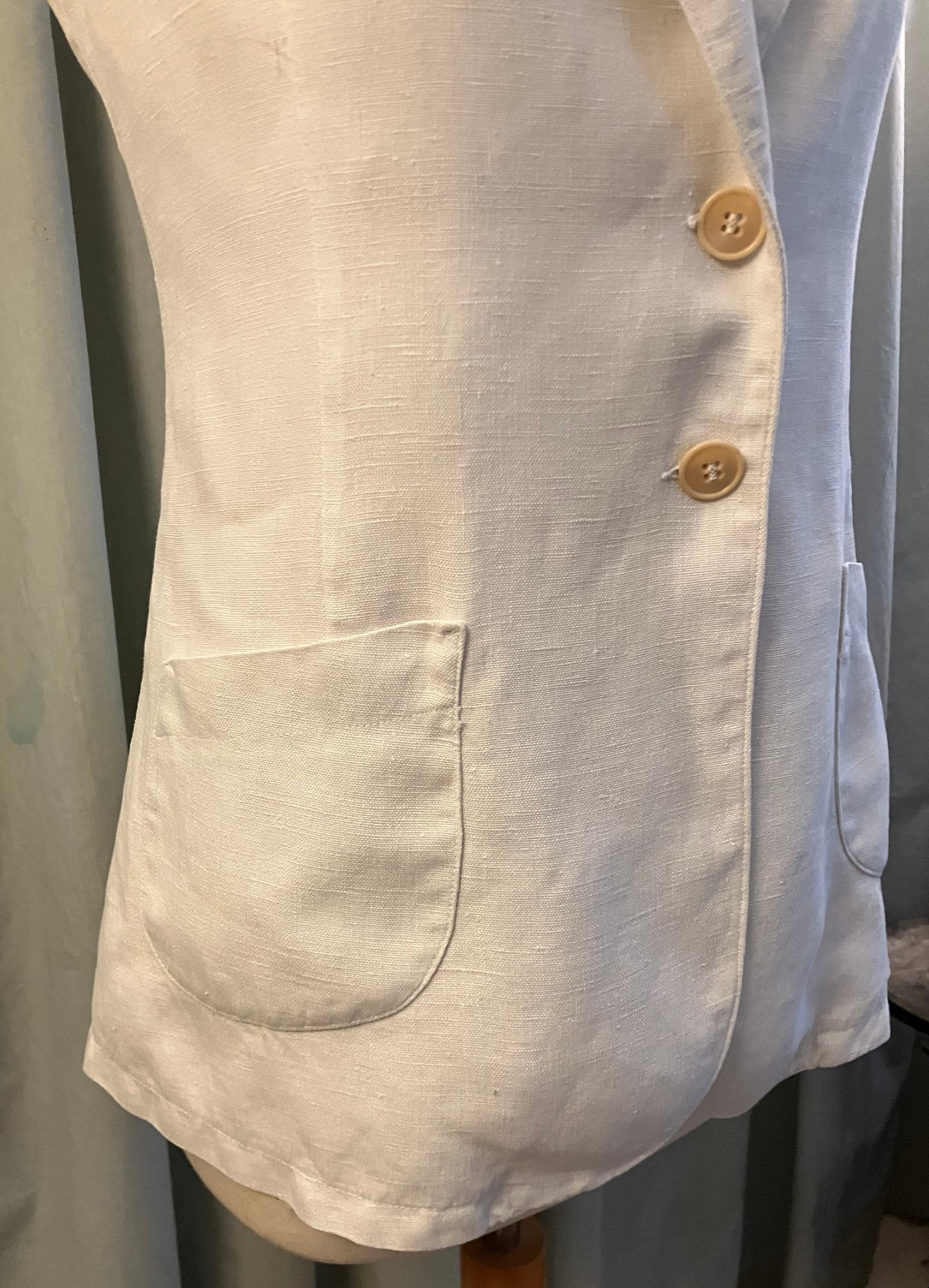 Antique white linen Riding Suit habit Jodhpurs M/L from Main Line estate 1920s