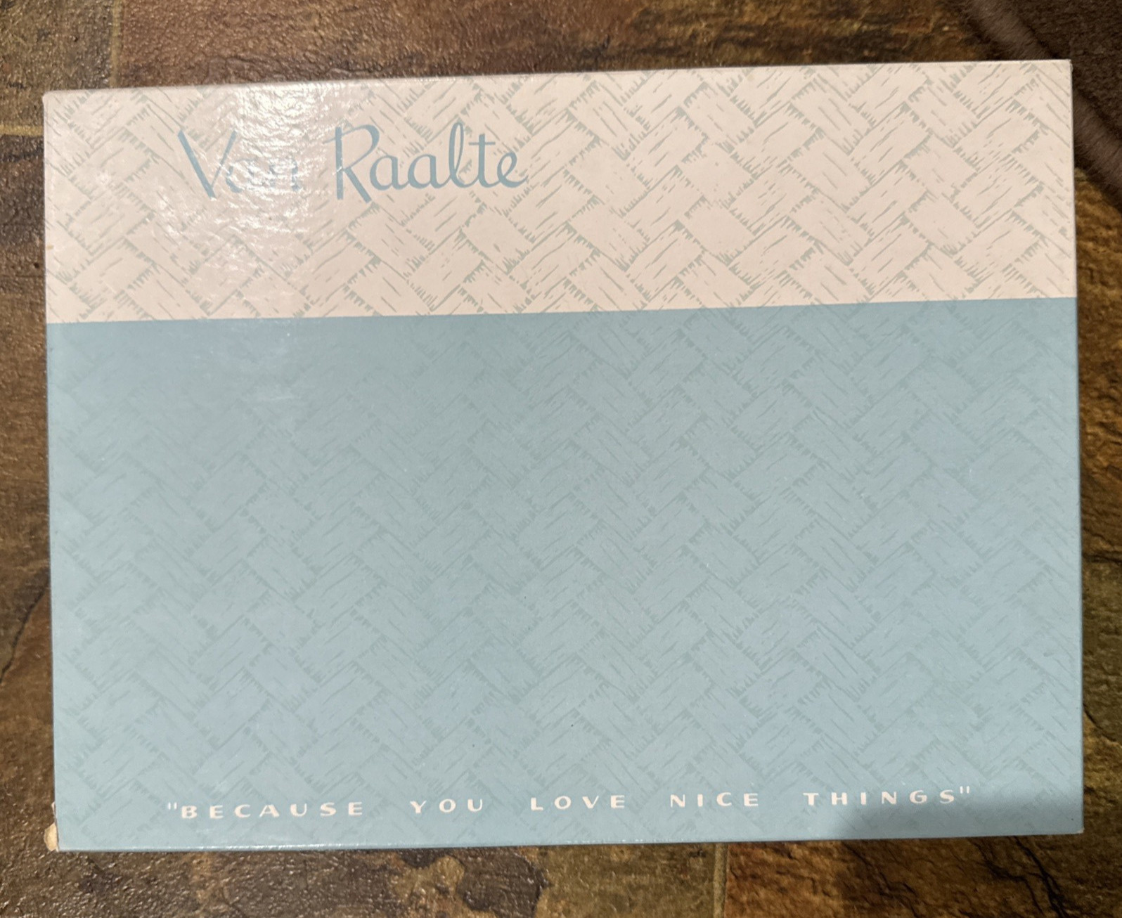 Vintage Van Raalte Box Packaging Nightgown Gown Lingerie Advertising Prop 12x 9″