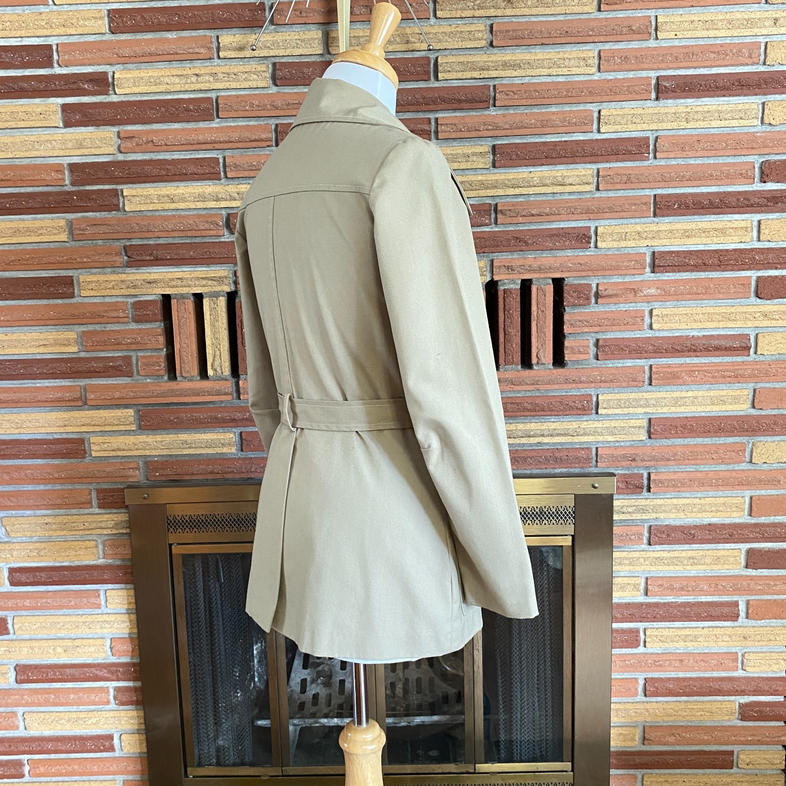 Womens 1970s Spring Jacket Tan Size XS