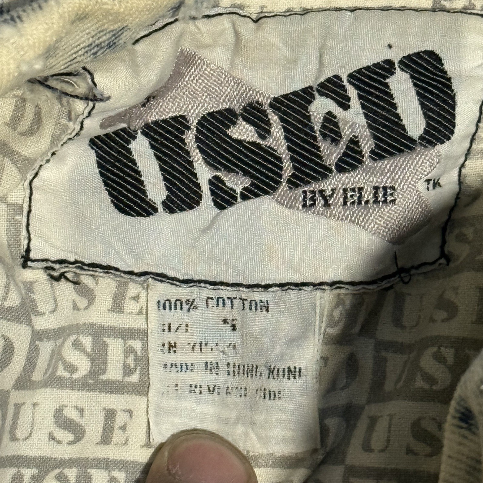 Vintage Get Used by Elie Jean Jacket Acid Wash Punk Rock Grunge Rap Women’s L