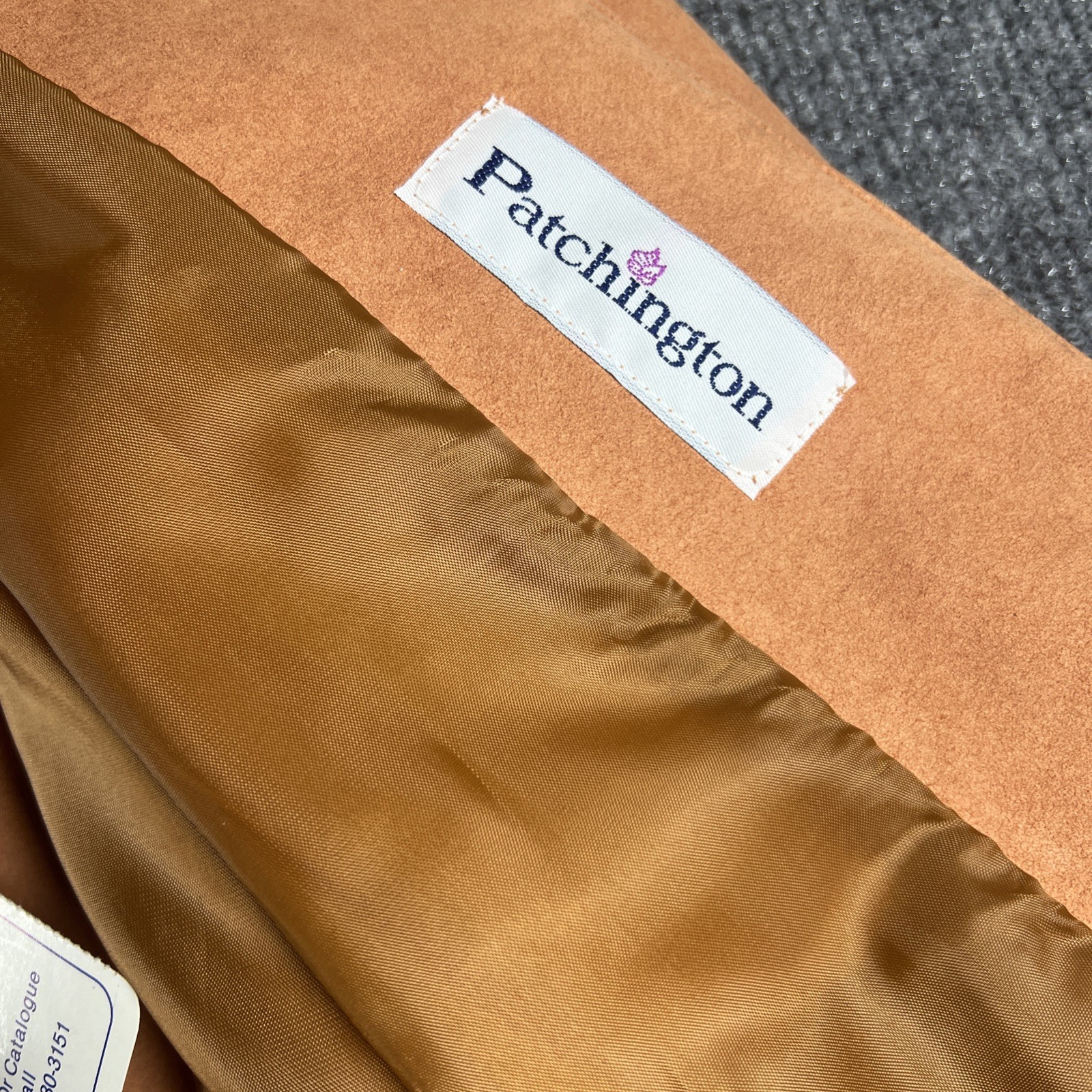 Vintage Patchington Suedmore Jacket And Skirt Peach Size 12 With Tags