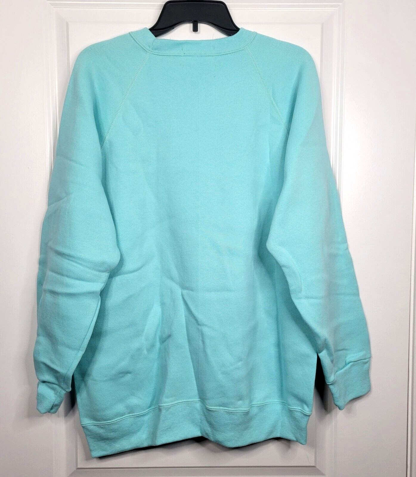 Vintage Crewneck Blank Sweatshirt Cheetah Women’s XL 18W Blue U.S.A Made New 90s