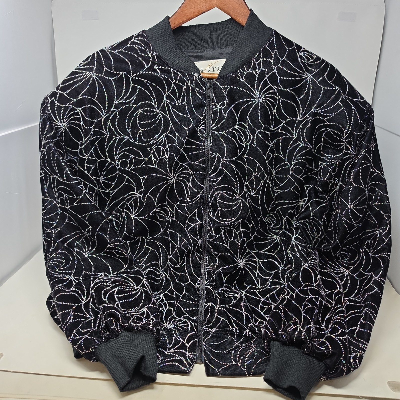 The Icing Vintage Black Bomber Jacket