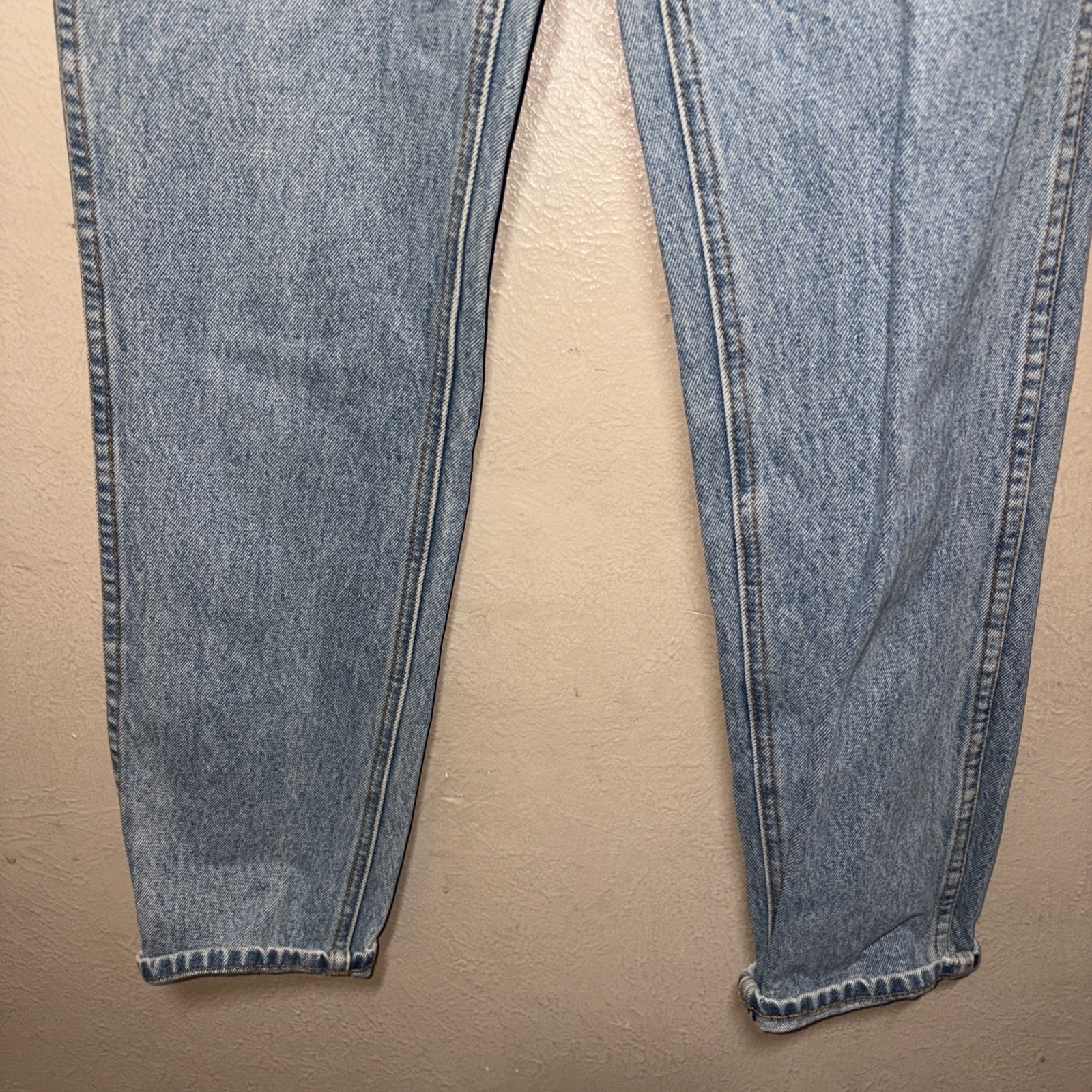 Vintage 90s NUOVO County Seat High Rise Mom Jeans 3/4 R Light Wash Tapered Macau