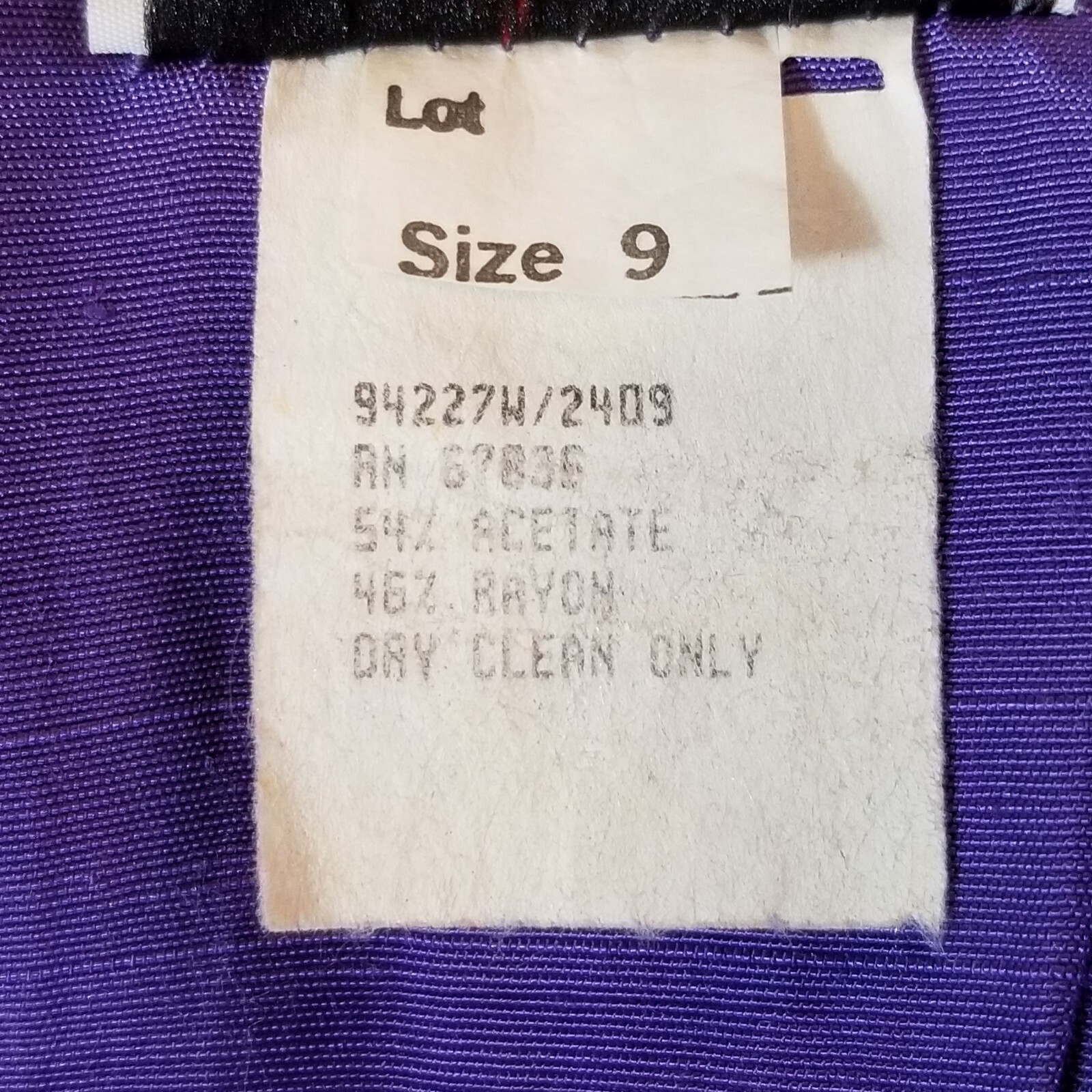 Vintage 80s BLONDIE AND ME Slub Weave Wide Belt Pant Suit Purple Size 9