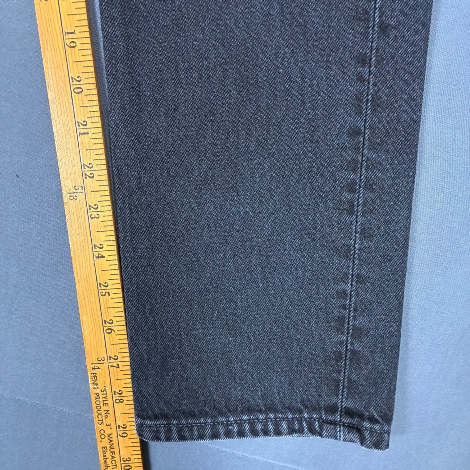 Vintage Levi’s 501 Black Wash Denim Jeans Women’s Size 25×29 Made In USA