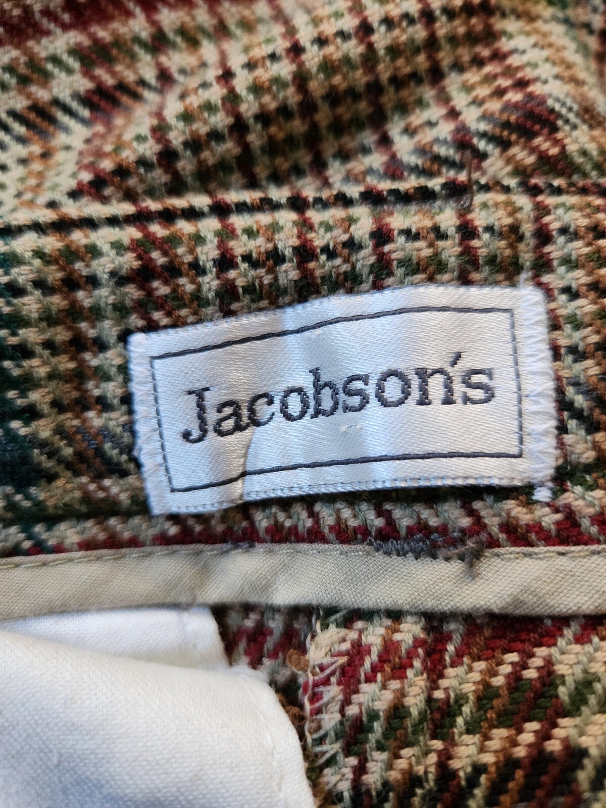 Vintage 80s Bermuda Shorts Size 10 Preppy Brown Green Plaid Academia Old Money