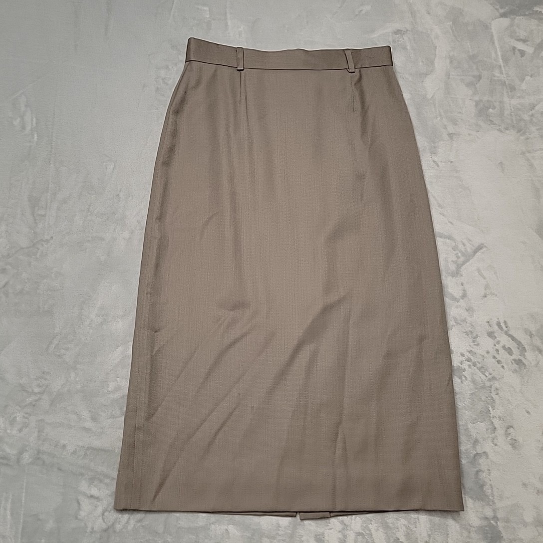 Vintage JH Collectibles Skirt Womens 14 Brown Pencil Midi Wool Lined Made In USA