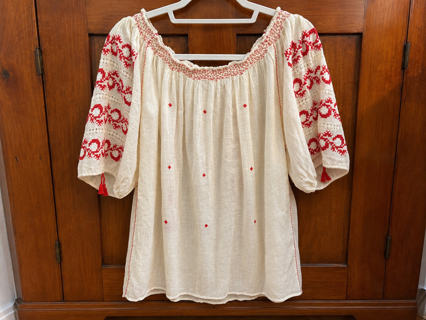 Antique Clothing Lot HANDMADE Peasant Blouses Baby Dress Apron Embroidered