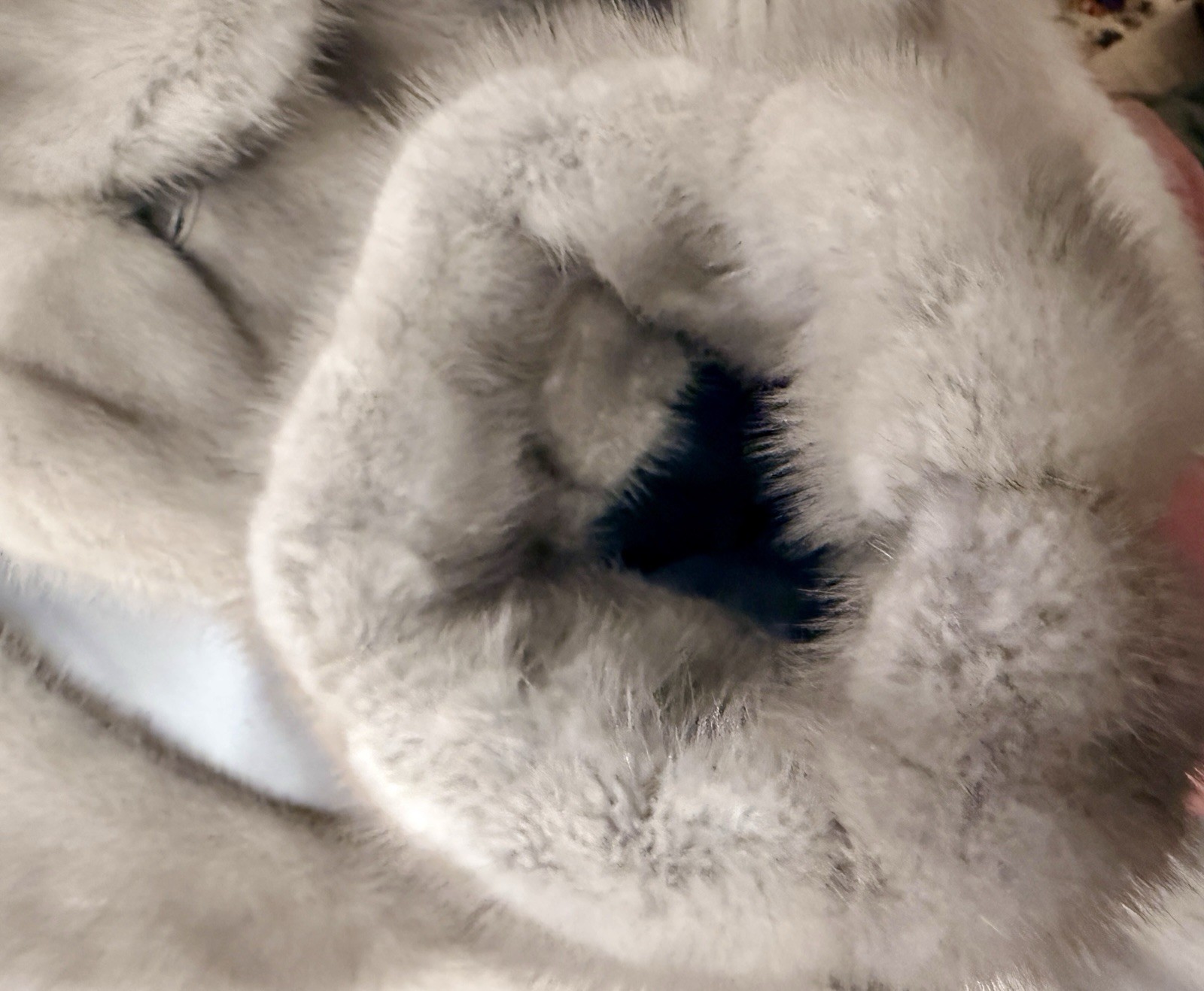 Richard Pels Cerulean Silver Blue Mink Fur Coat Pale Gray Satin Lining Soft M
