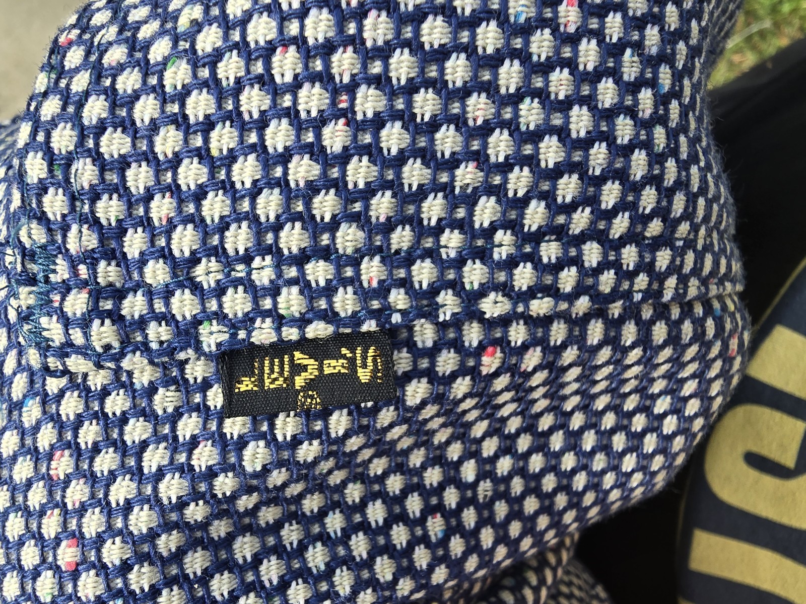 Levi’s Sta-Prest Women’s Vintage Patterned Pants Blue White Regular Fit