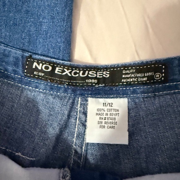 Vintage no excuses y2k 90s skater grunge denim jeans size 11/12