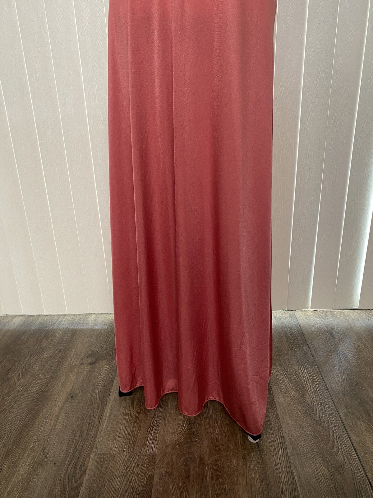 Vintage Gilead Lace 38 Full Length Maxi Nightgown Slip Thulian Pink