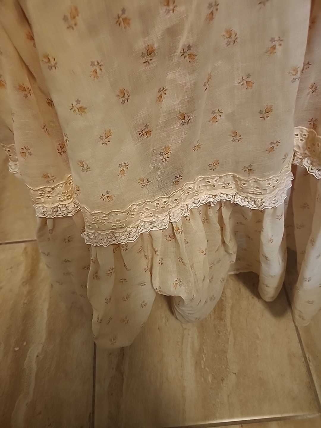 Handmade Pink Vintage Floral Victorian Prarie Cottagecore Dress