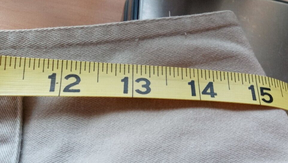 Forenza Women’s Size 14 Front Snap Long Beige Denim Skirt 100% Cotton Vintage