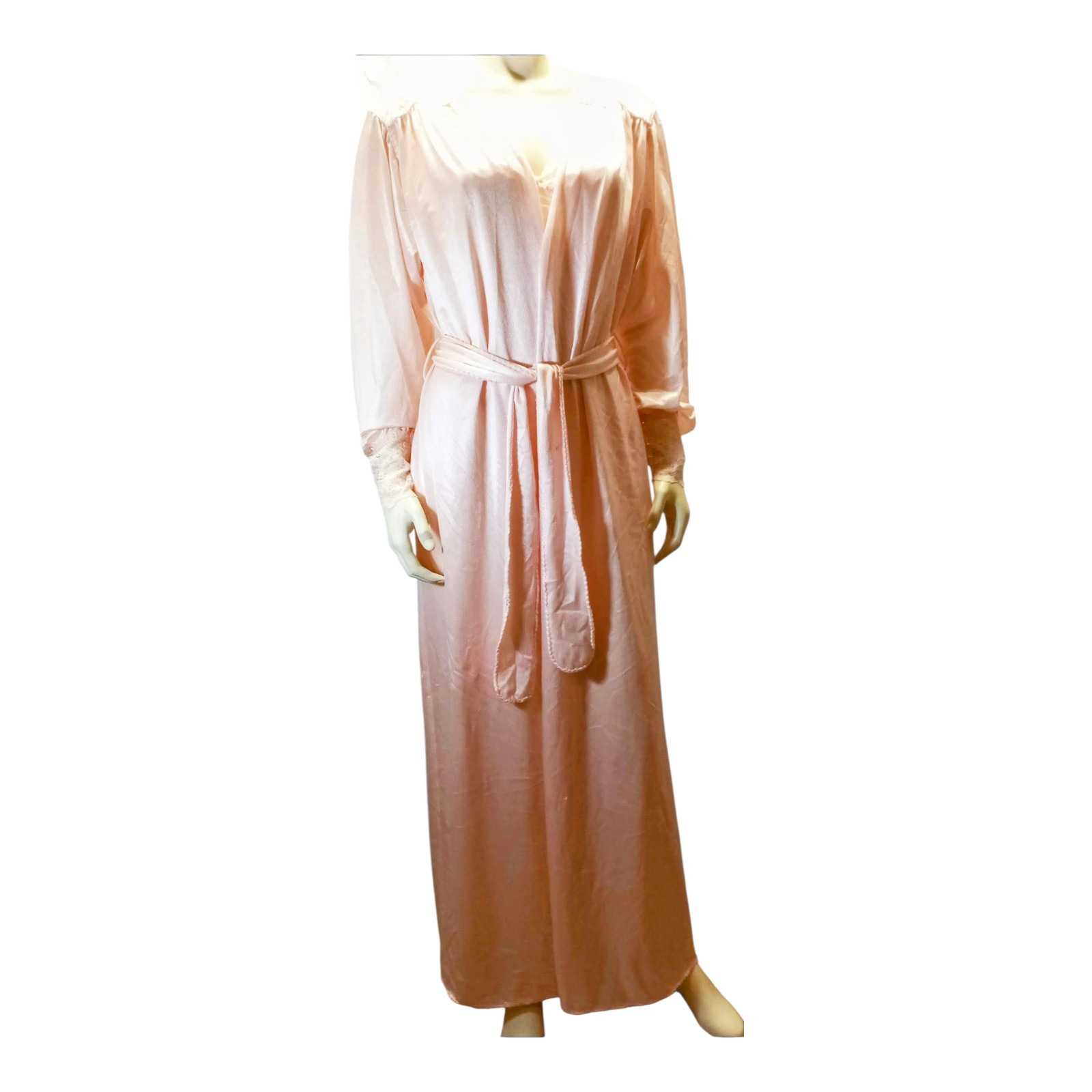 VTG „Ferrand Sanchez” by Vanity Fair Blush Silky Lace PEiGNOIR SET