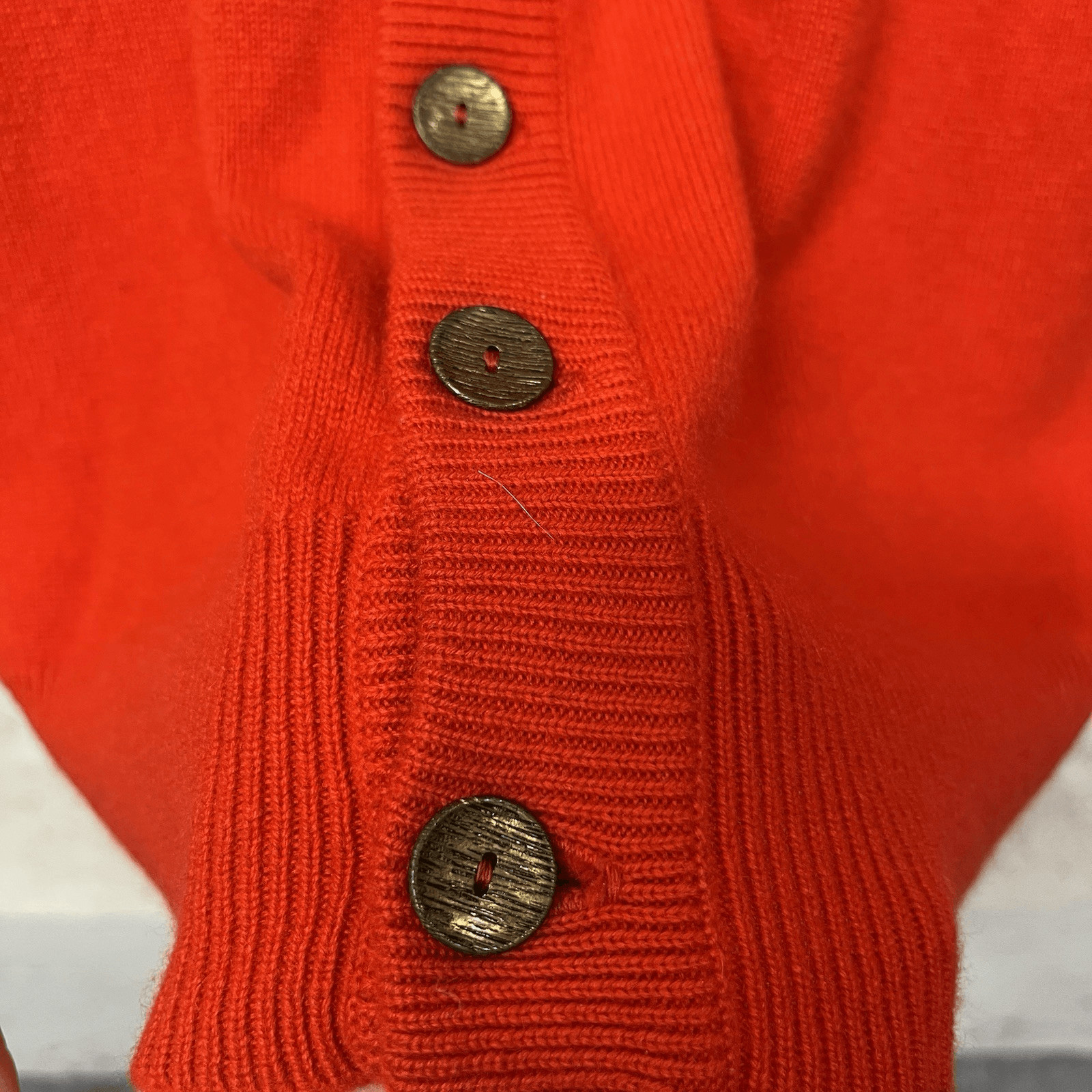 Dalton 100% Cashmere Cardigan Sweater Grandpa Hipster Red True Vintage 1960s
