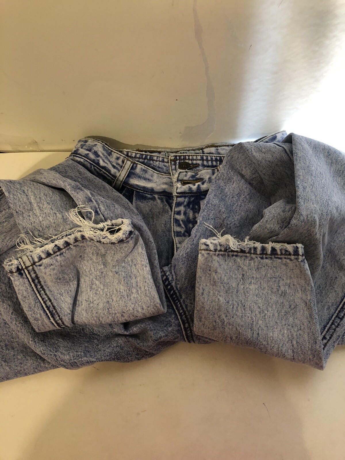 Vtg Get Used By Elie Jeans High Waist Tapered Leg 90s Hip Hop 28 26” Waist Flaw