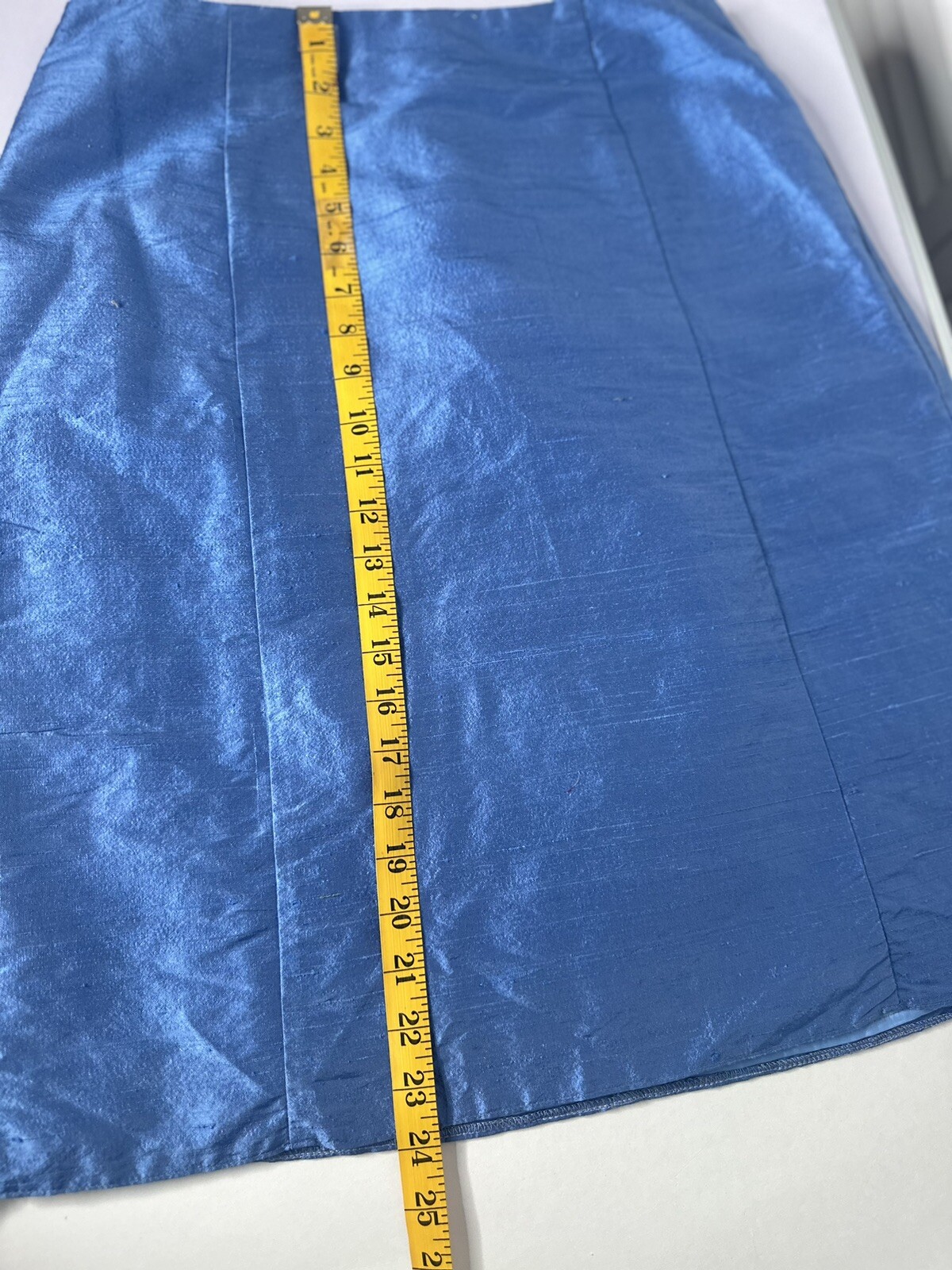 NWT Watters & Watters Vintage Silk Deadstock French Blue 2 pc Skirt Top Set 12