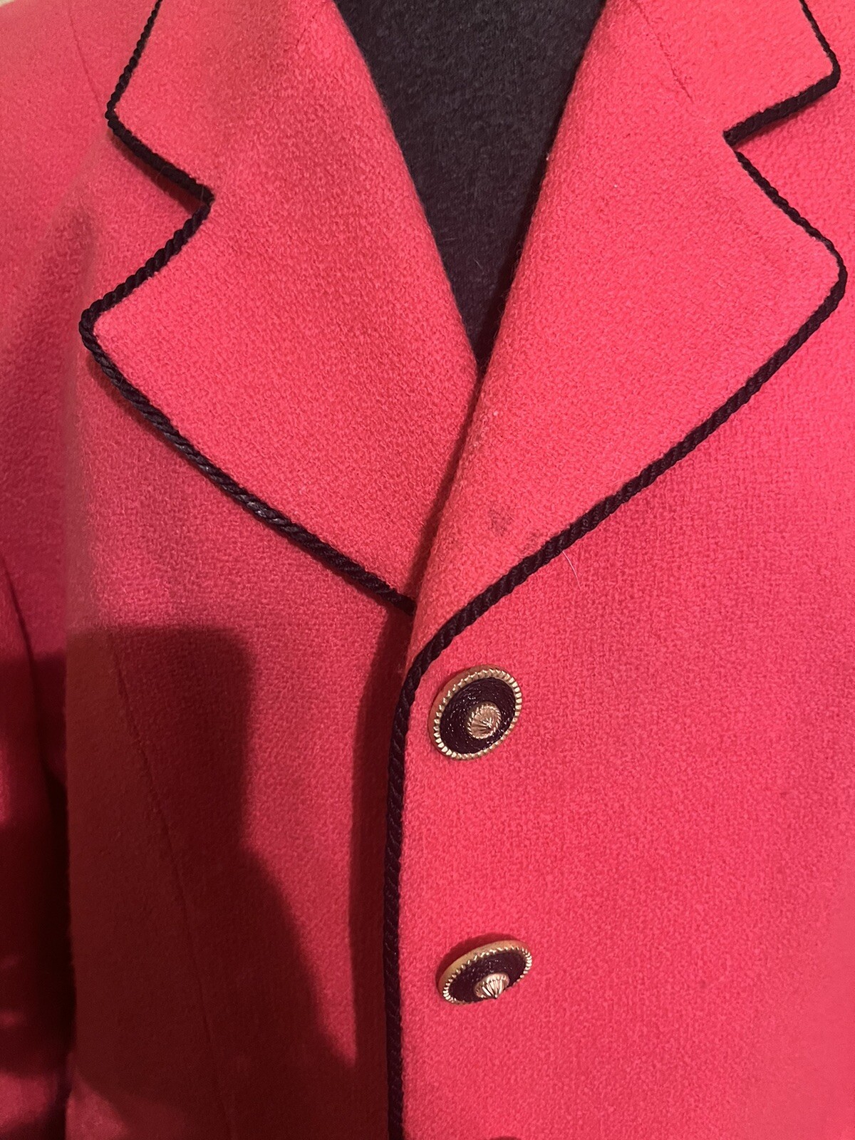HERBERT GROSSMAN Dergned by Cynthia Sobel Pink Blazer Wool Size Med
