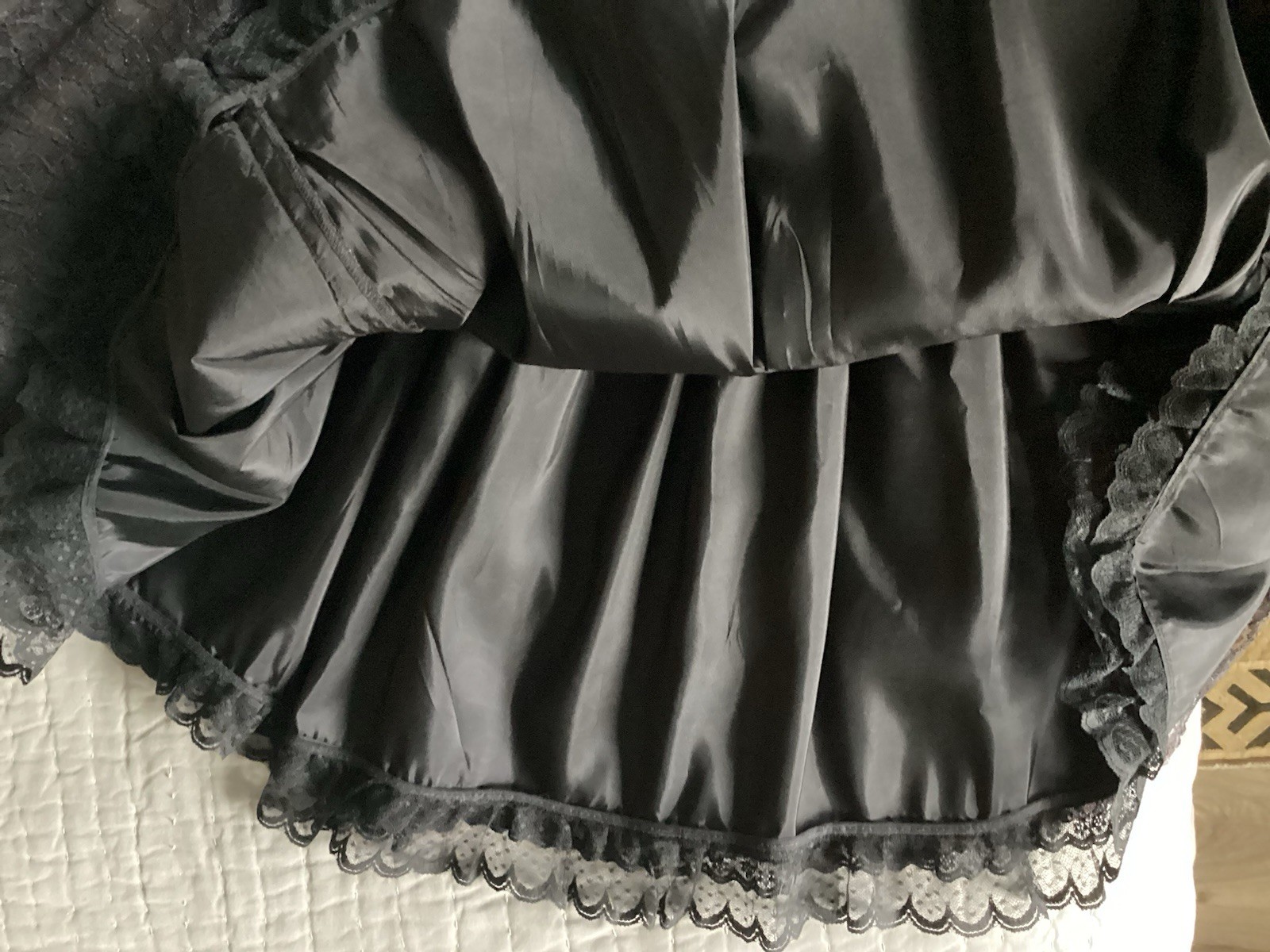 80’s EXPO Black Lace Beaded Party Dress