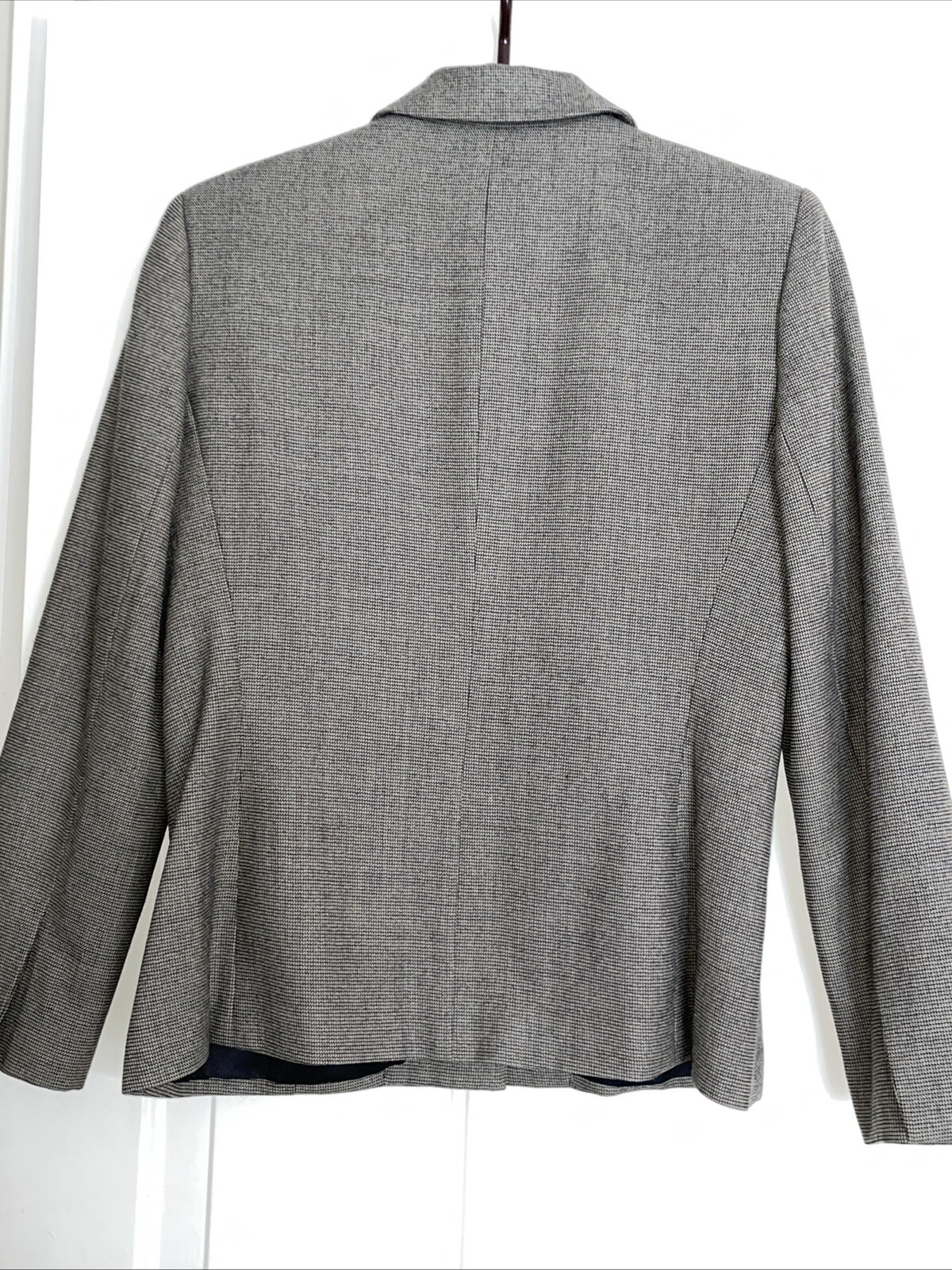 Harve Bernard Women’s Wool Hidden Button Blazer Vintage Jacket Sz 10 Gorgeous