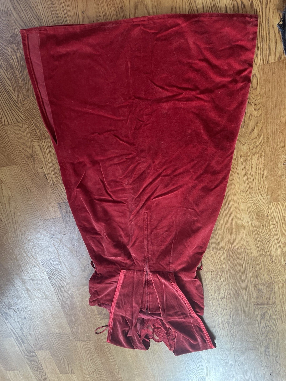 Repro 50s Velvet Dress Dark Red Size (36-)38 Dress