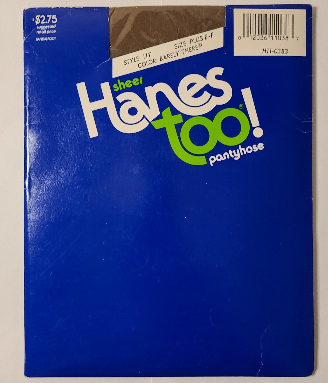 3 Vintage Hanes Too Sheer Pantyhose – Sandalfoot – Various Sizes & Colors – 1986