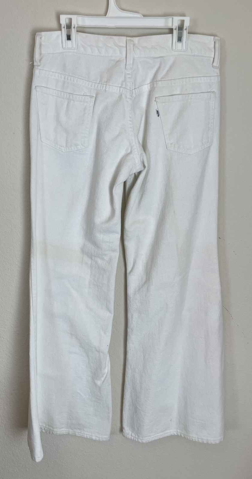 Levi’s for Gals Big E White TAB Flare/wide Leg 28×29 RARE FIND Vintage 1960’s