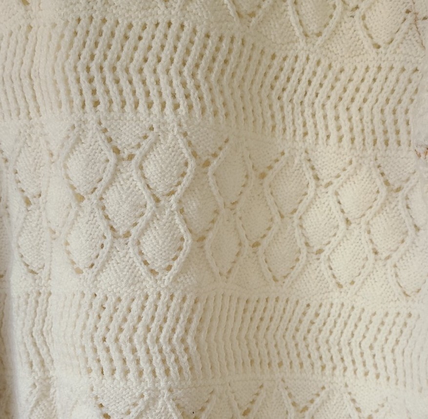 Vintage Miss Gotham Cardigan Sweater Cream Button Down Knit Womans 40″ Chest