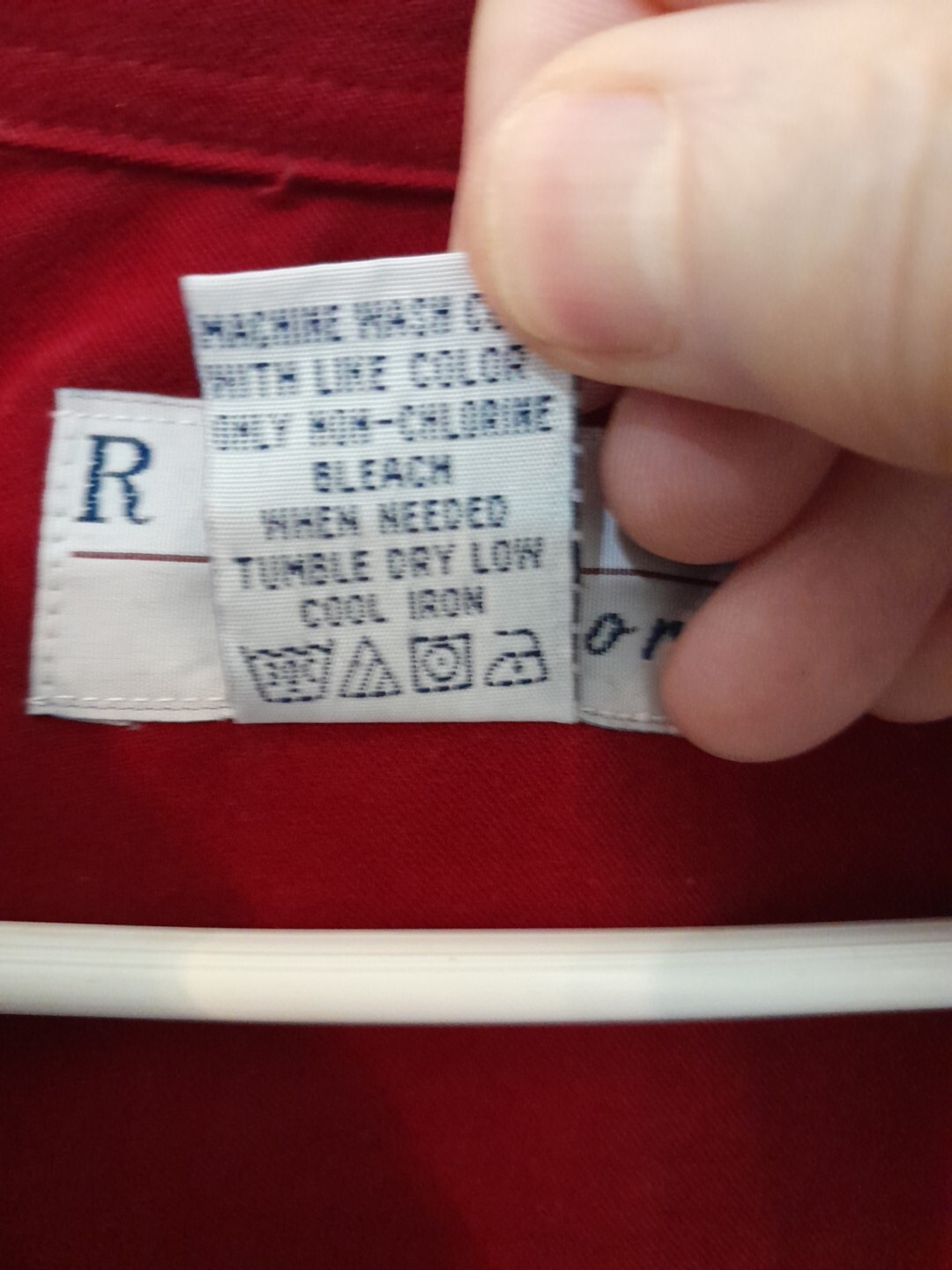 Vintage Real Comfort Ladies Red Long Overshirt Size Large Polyester And Spandex